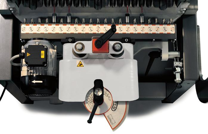 Spodní ovládání formátovací pily Image